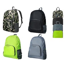 GCSOAR 하이킹 백팩 4팩 여성 및 남성용 아웃도어 백팩 접이식 카모우 그린 블랙 그레이 20l/0.1kg(0.2파운드) 카모플라주 브라이트 대형 캐주얼1