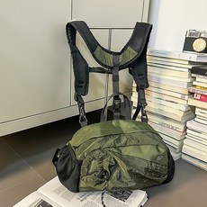柏雅圖戶外多功能揹包男女通用輕便運動登山包旅行徒步騎行斜挎包, 【雙肩斜挎兩用】綠色-男女通用