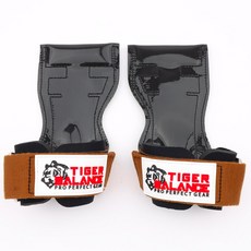 타이거밸런스 헬스 스트랩 리프팅 그립, 브론즈골드 스트랩 + 로고 화이트, 1세트