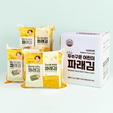 두 번 구운 어린이 파래김 3팩세트 아이반찬 아이김, 파래맛, 1.5g
