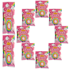 골든싸이]슈가롤리_Big무지개솜사탕 10g 10개