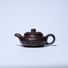 名家手工制作 宜兴紫砂壶, 1個, 红褐色