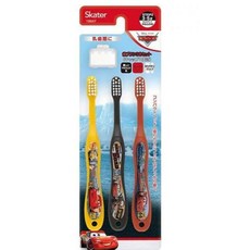 SKATER 兒童牙刷 閃電麥坤 玩具總動員 公主 凱蒂貓 冰雪奇緣 3-5歲, 閃電麥坤*1組(3入), 1個