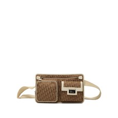 크리스찬 디올 중고 2007 디오리시모 트로터 캔버스 스트리트 시크 벨트 백