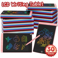 8.5 인치 LCD 그리기 태블릿의 30pcs 마술 칠판 미술 도구 그림 학습 및 교육 장난감 선물