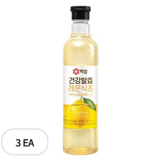 백설 건강발효 레몬식초, 800ml, 3개