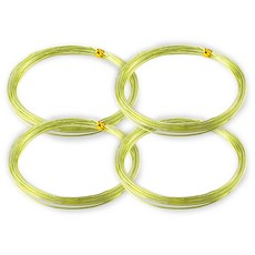 MoNo726 와이어 철사 공예용 알루미늄 2.5MM x 5M 4p 세트 29IHRG171, 1세트, 연두