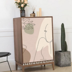 공간 분리 커튼 주방 싱크대 마크라메 바란스 가리개 패브릭 창문 찍찍이형 인테리어 장식용 막대형 무지개