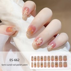 Sevalo 솔라젤 네일스트립 반경화젤네일, 20개, ES-662