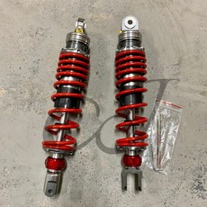 CJ Ebike 32公分後減震 後避震 電動車 微型電動車改裝升級，提升騎乘舒適度與操控性, 1個, 紅 Red