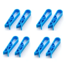 2-12PCS 쓰레기통 고정 클립 실용적인 쓰레기 봉투 미끄럼 방지 홀더 클램프 폐기물 바구니 스낵 가방 씰링 도구, 02 8PCS BLUE