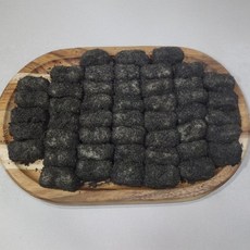 흑임자 인절미떡 40개 아침식사 간식떡 부드럽고 찰진식감, 18g
