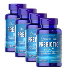 퓨리탄스프라이드 프리바이오틱 캡슐 Puritans Pride Prebiotic for Gut Health, 4개, 60정