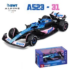 Bbugo 1 43 알파인 F1 팀 A524 2024 합금 자동차 미니어처 다이캐스트 모델 10 피에르 가슬리 31 에스테반 수집품, A523 No.31 2023