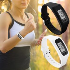 우인스 만보기 시계 자동 만보기기계, 매트화이트, 1개