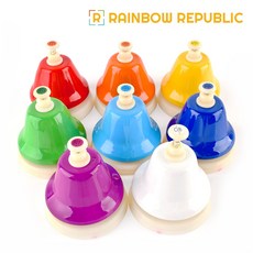 핸드 터치벨 음악교구 리듬악기, 상세페이지 참조, 1개