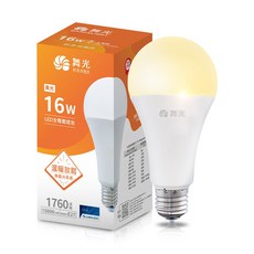 舞光 16W黃光燈泡, 白色的, 10個