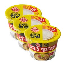 오뚜기 컵밥 얼큰 순후추 돼지국밥, 3개, 311.5g