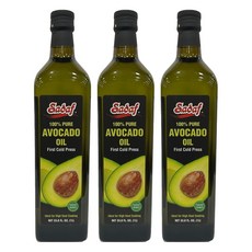 Sadaf 初榨冷壓酪梨油, 1L, 3瓶