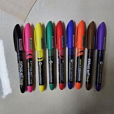 제노 패브릭 아트 마카 낱색 옷감 천 섬유소재 전용 칼라 생잉크 펜, 1개, 1색, 주황