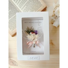 乾燥花卡片 禮盒 花束 乾燥花 生日禮物 畢業花束 卡片 情人節 母親節 送禮 婚禮小物, 1個, 卡片花F,無提袋無燈串