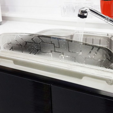 싱크대 물막이 흡착식 접착식 투명 싱크대 물받이 주방 용품