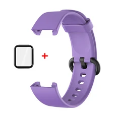 샤오미 미 워치 라이트 스트랩 교체용 실리콘 밴드 레드미 2 포코용 스마트 스포츠 시계줄 손목밴드, 02 Redmi Watch, 08 Purple-Pmma