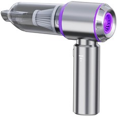 SUITU 隨途 車用無線吸塵器，輕巧便攜，多功能清潔配件，強勁吸力，高效過濾，持久續航, 灰色, 無刷吸塵器