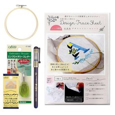 (Nippon Chuko) 5 3SET-EMBASE 일본 끈 버튼 무역 자수 스타터 세트 편리 도구