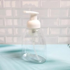 300ml 거품 펌프 용기 샴푸통 바디워시 회전 펌핑 공병 욕실 투명 리필병, 1개