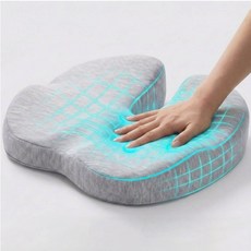 온빛홈 의자 메모리폼 방석, 다크그레이, 1개