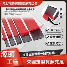 自粘實心橡膠條帶背膠三元乙丙密封條玻璃墊片緩衝條門縫密封條 ABSE, 1個, 自粘密封條