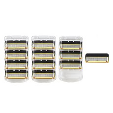 온비유 퓨전5 프로쉴드 프리미엄 밀착 5중 면도날 질레트 호환, 4개입, 3개