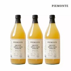 (현대홈쇼핑)피에몬테 이탈리아 사과식초 애사비 애플사이다비니거, 3개, 1L