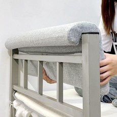 낙상방지 침대난간 쿠션 가드 펜스 보호대 등받이 안전, 80cm 25cm 5cm, 프리미엄 블루