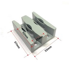 淋浴房配件 浴室移門限位器 玻璃門止擺器 移門滑塊 玻璃門定位器, -【灰色】5.5送免釘膠3個裝-, 1個