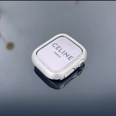 Apple Watch 錶殼 適用於 10代 9 8 7 6 5 4 蘋果保護殼 全包鑲鑽, 星光半包單排鑽,42mm（S11/S10）通用, 1個