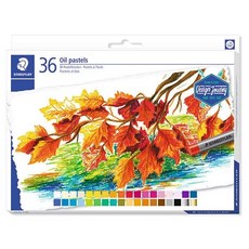 STAEDTLER 施德樓 金鑽專家級油性粉彩條36色組 - 德國製造，色彩鮮明，專業首選, 1個