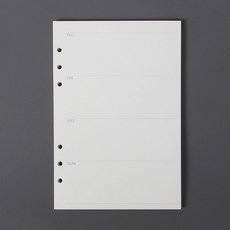 다이어리속지 6공 A5 포켓 주간 다이어리리필 스토리 46034pc 1(ea)