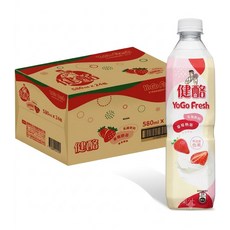 健酪 草莓風味乳酸飲料 580ml, 24瓶