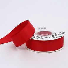 SINO WRAP 緞帶 牛奶絲消光雙面加厚啞光織帶, 大紅,25mm*1800公分/卷（20碼）, 1個