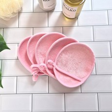 극세사 클린징 세안글러브 각질제거 모공관리 페이스타올, 분홍, 1개