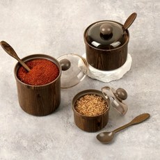 리빙패밀리 양념단지 다데기통 다대기양념통 업소용 양념통 다대기용기, 255ml, 2개
