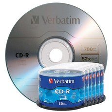 【台灣製造 白金片 LOGO】 300片- Verbatim威寶藍鳯凰CD-R 52X 700MB空白燒錄光碟片, 1套, Verbatim LOGO CD-R