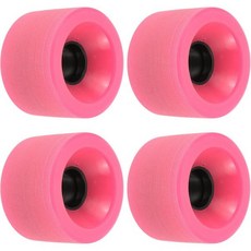 파티킬 78A 롱보드 휠 소프트 스케이트보드용 크루저 스트리트 스케이트보드 PU 프로스팅, Pink, Pink, 1개