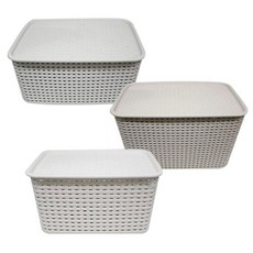 뚜껑형 수납 바구니 대형 사각 정리 박스 yss+27154SF