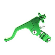 Lhrlaoliu 오토바이 CNC 22mm 2.2cm(7/8인치) 스턴트 쇼트 클러치 레버 클러치 핸들바 이지 풀 crf250r crf450r crf250x crf450x cr, 초록색