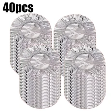 10-50개 알루미늄 호일 보온 커버 음식을 따뜻하고 신선하게 유지 재사용 가능한 주방 그릇 접시 조절 랩, 01 20센티미터, 01 40pcs Food Covers