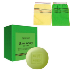 무로 세신 비누 때비누 (그리고 때수건 까지), 75g, 5개입, 세신비누