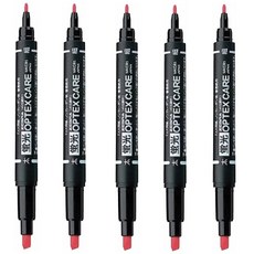 제브라 옵텍스 케어 형광펜 WKCR1 + 사은품(모닝 3색), 5개, 레드(R)